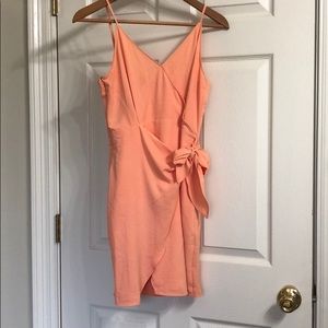 Peachy flirty summer dress